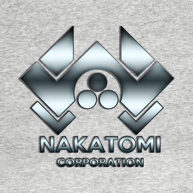 Nakatomi Logo - Silver by BigOrangeShirtShop